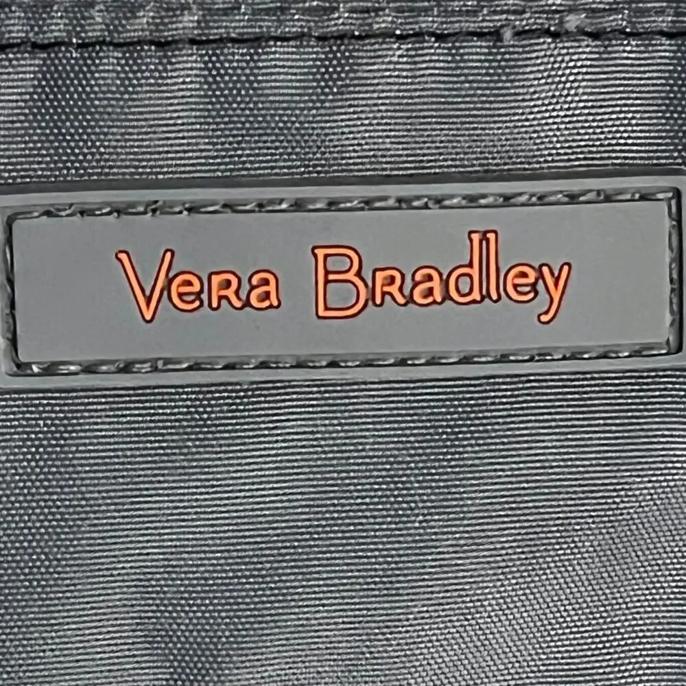 VERA BRADLEY Laptop Bag Blue & Orange With Acorn & Leaf Pattern Inside 3048-4